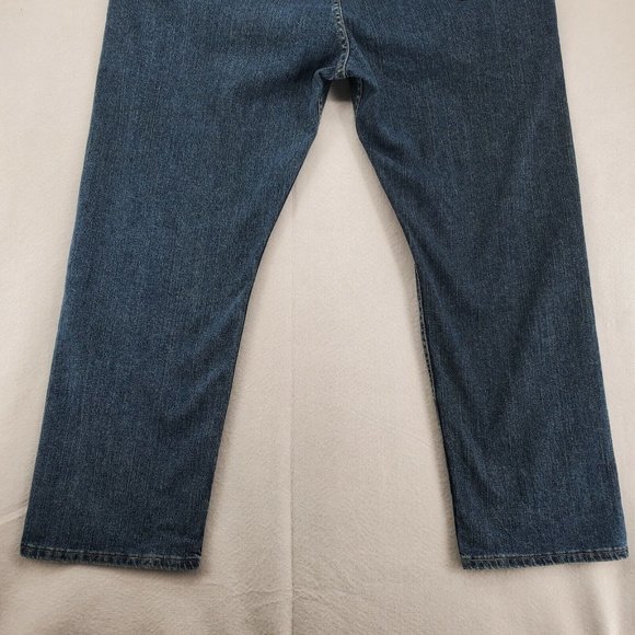 WRANGLER Jeans Men's Regular Fit Straight Leg Denim Blue Size 42 x 30 - Picture 10 of 12
